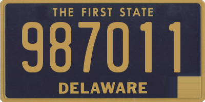 DE license plate 987011