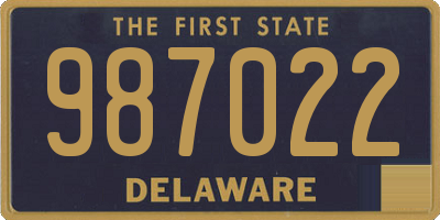 DE license plate 987022