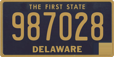 DE license plate 987028