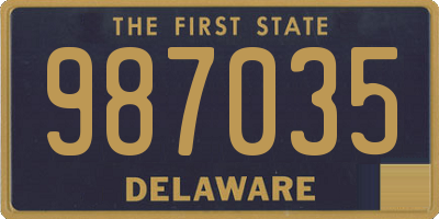 DE license plate 987035