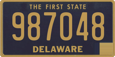 DE license plate 987048