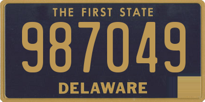 DE license plate 987049