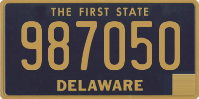 DE license plate 987050