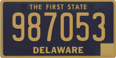 DE license plate 987053