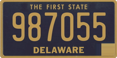 DE license plate 987055