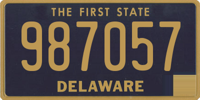 DE license plate 987057