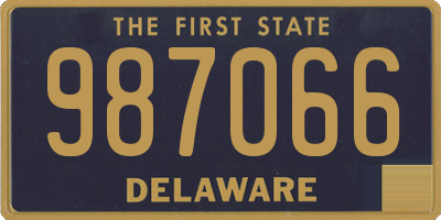DE license plate 987066