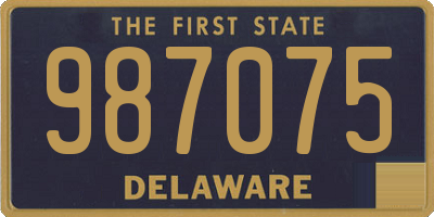 DE license plate 987075