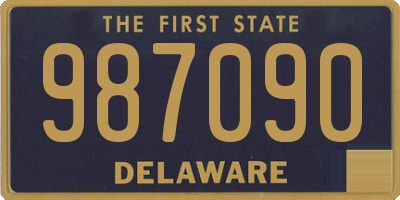 DE license plate 987090