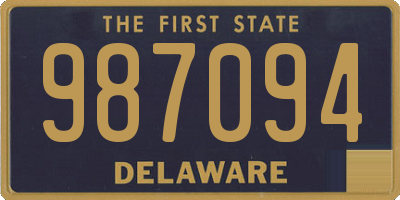 DE license plate 987094