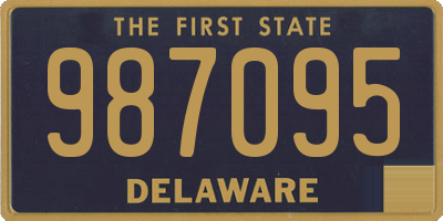 DE license plate 987095