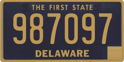 DE license plate 987097