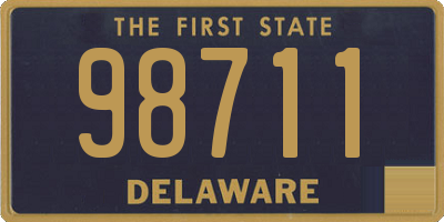 DE license plate 98711