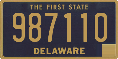 DE license plate 987110