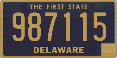 DE license plate 987115