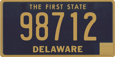 DE license plate 98712