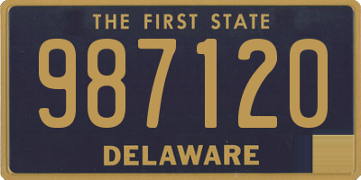 DE license plate 987120