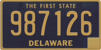 DE license plate 987126