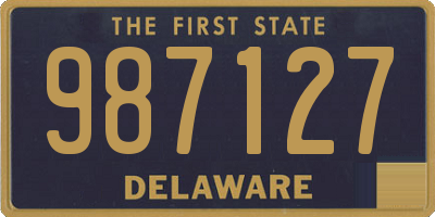 DE license plate 987127