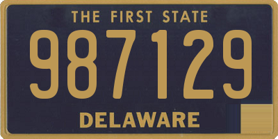 DE license plate 987129