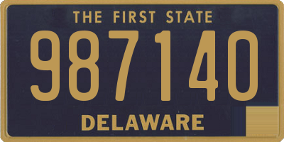 DE license plate 987140