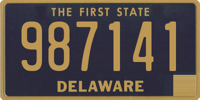 DE license plate 987141