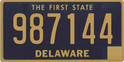 DE license plate 987144