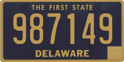 DE license plate 987149