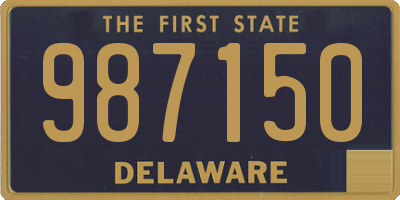 DE license plate 987150