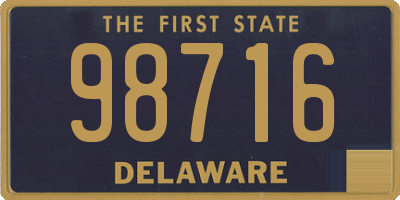 DE license plate 98716