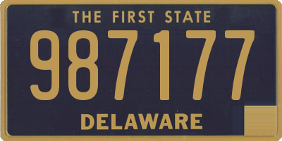 DE license plate 987177