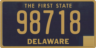 DE license plate 98718
