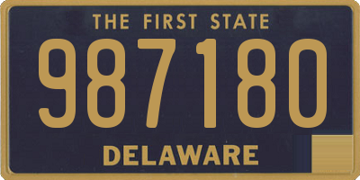 DE license plate 987180