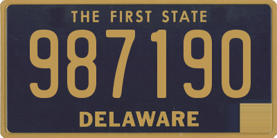 DE license plate 987190