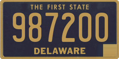 DE license plate 987200