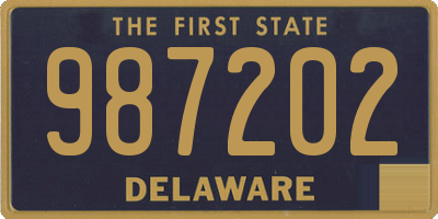 DE license plate 987202