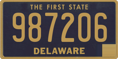 DE license plate 987206
