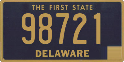 DE license plate 98721