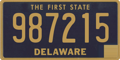 DE license plate 987215