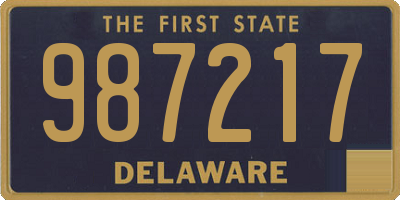 DE license plate 987217