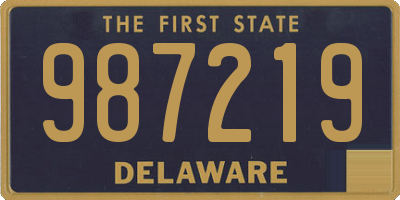 DE license plate 987219