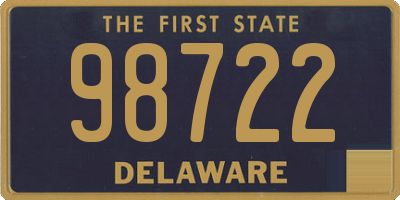 DE license plate 98722