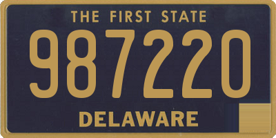 DE license plate 987220