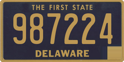 DE license plate 987224