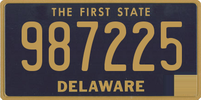 DE license plate 987225