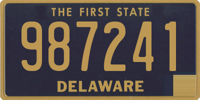 DE license plate 987241