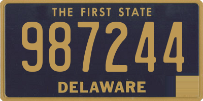 DE license plate 987244