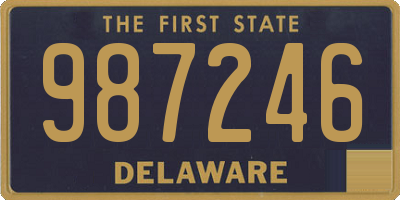 DE license plate 987246