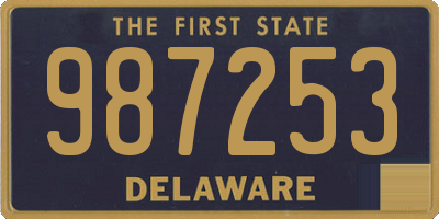 DE license plate 987253