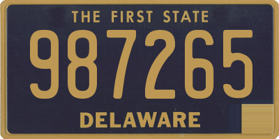 DE license plate 987265